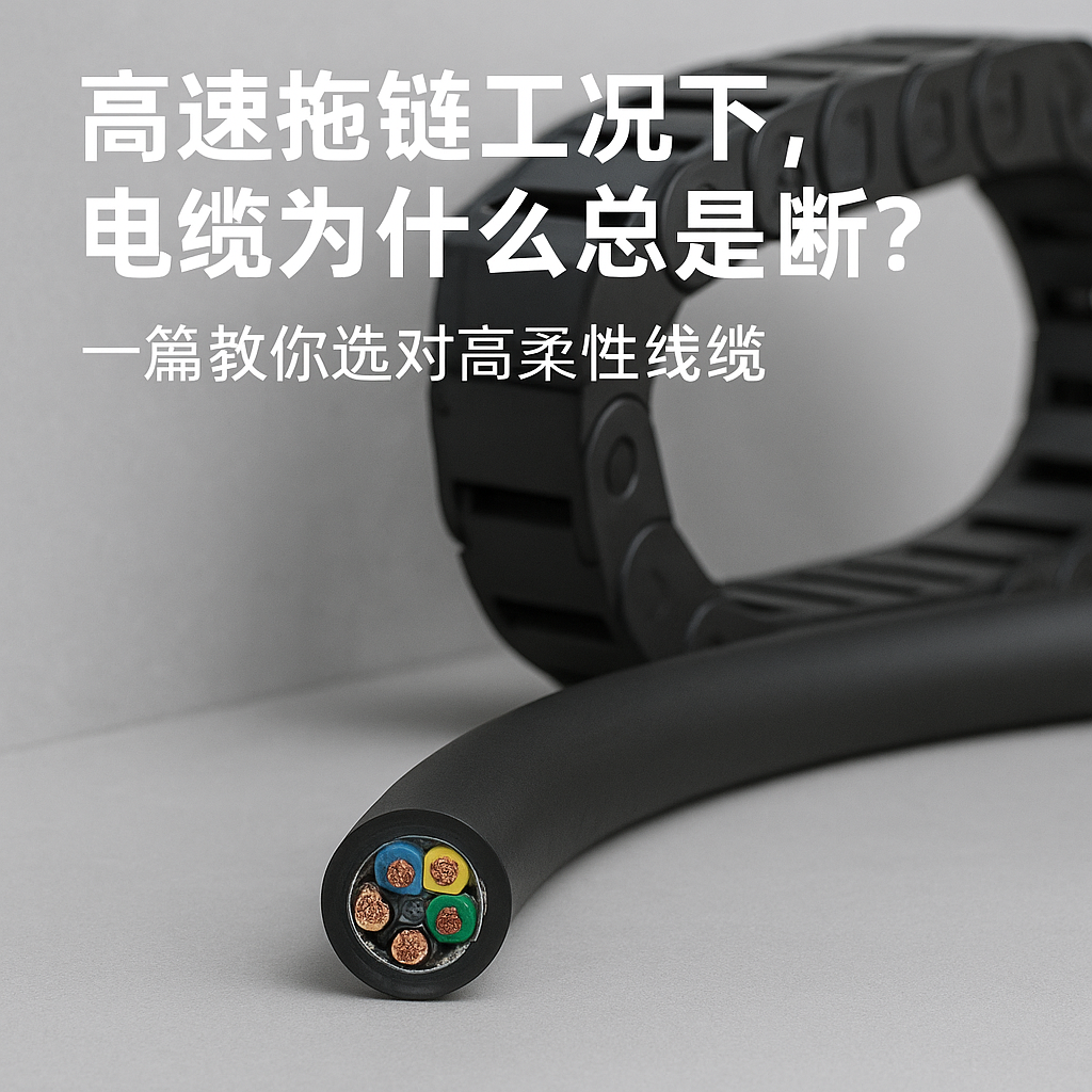 高速拖链工况下，，，电缆为什么总是断？？？？？？？一篇教你选对高柔性线缆