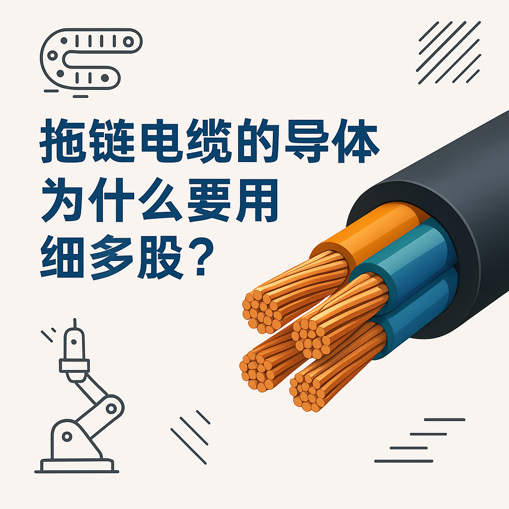 拖链电缆的导体为什么要用细多股？？？？？？？