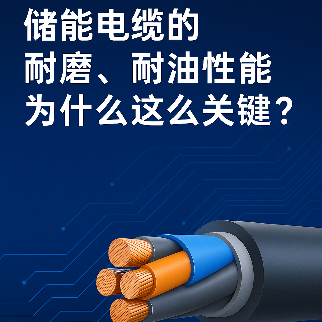 储能电缆的耐磨、耐油性能为什么这么要害？？？？真实工况告诉你谜底