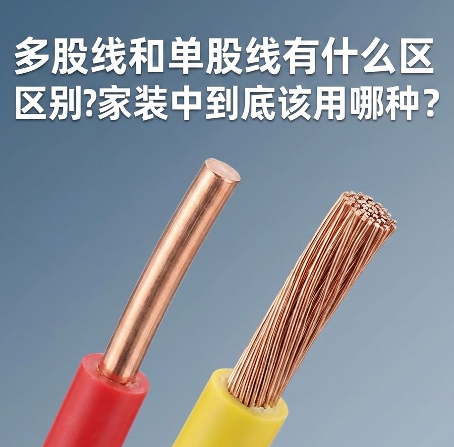 家装电线选单股(BV)照旧多股(BVR)？？？？